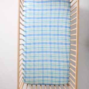 Springtime Plaid Fitted Crib Sheet