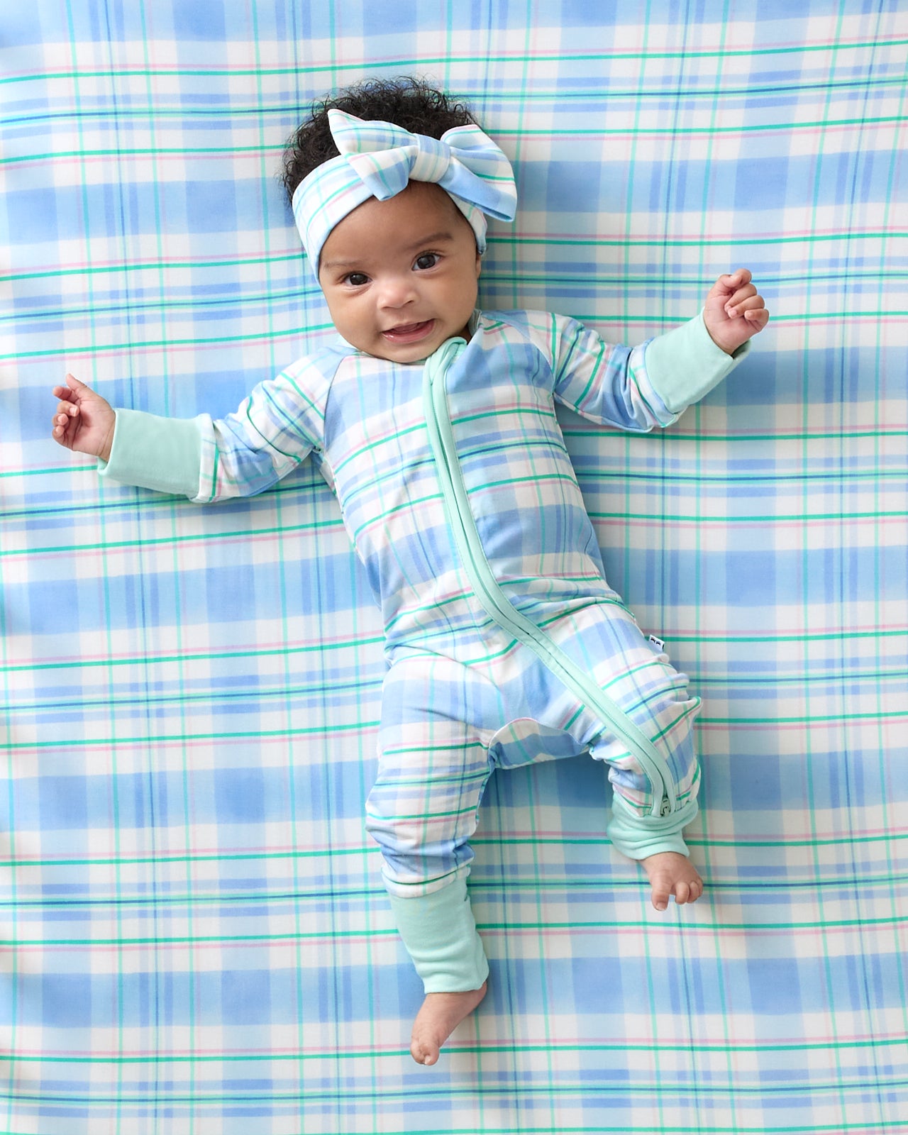 Springtime Plaid Fitted Crib Sheet - Image 3