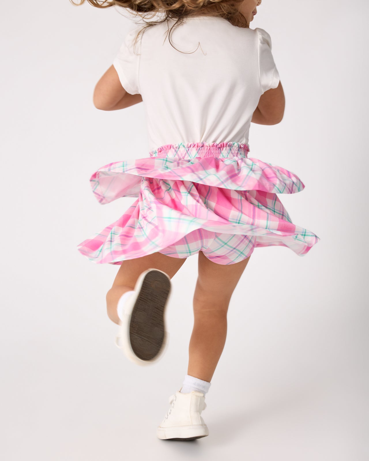 Springtime Plaid Tiered Skort - Image 5