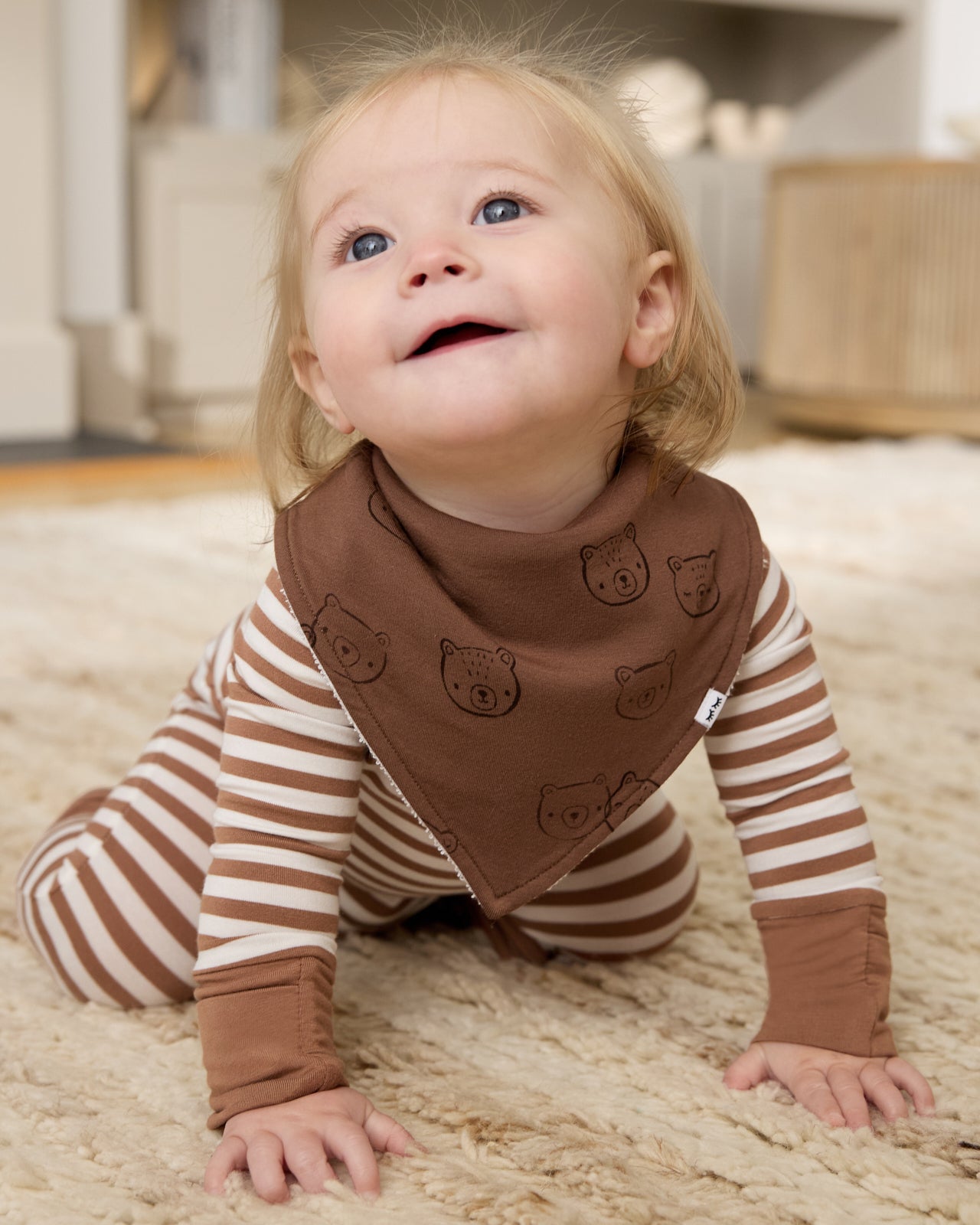 Teddy Tracks Bandana Bib - Image 3