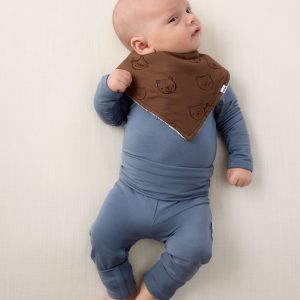 Teddy Tracks Bandana Bib