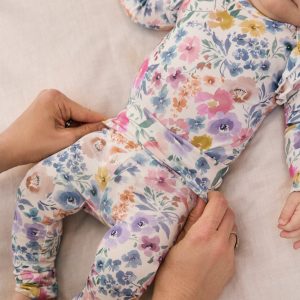 Tiny Blooms Fold Over Legging