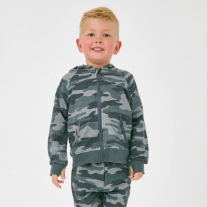 Vintage Camo Zip Hoodie