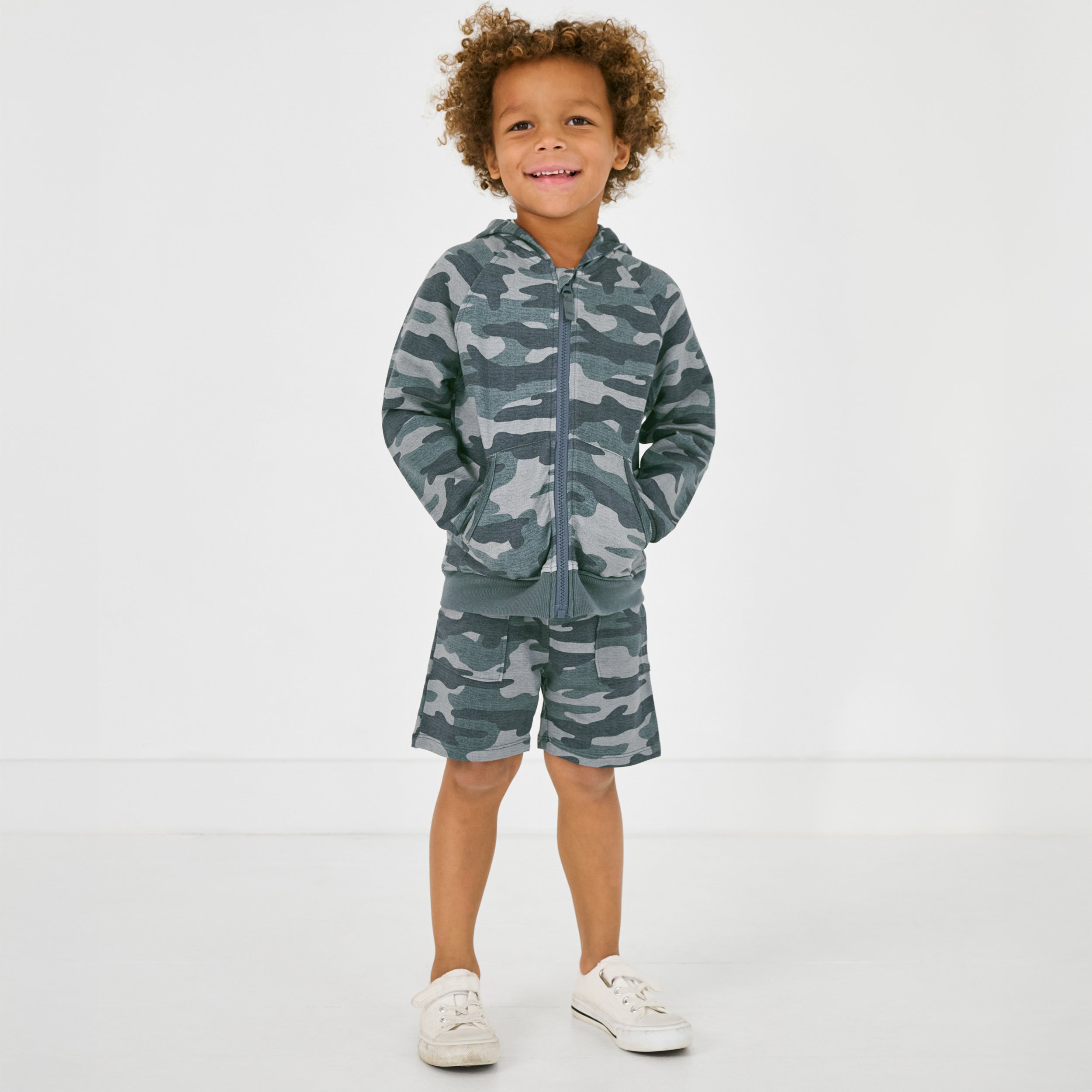 Vintage Camo Zip Hoodie - Image 2