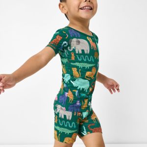 Wild Zoo Two-Piece Short Sleeve & Shorts Pajama Set