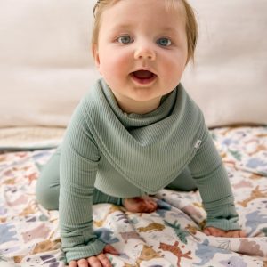 Willow Ribbed Bandana Bib