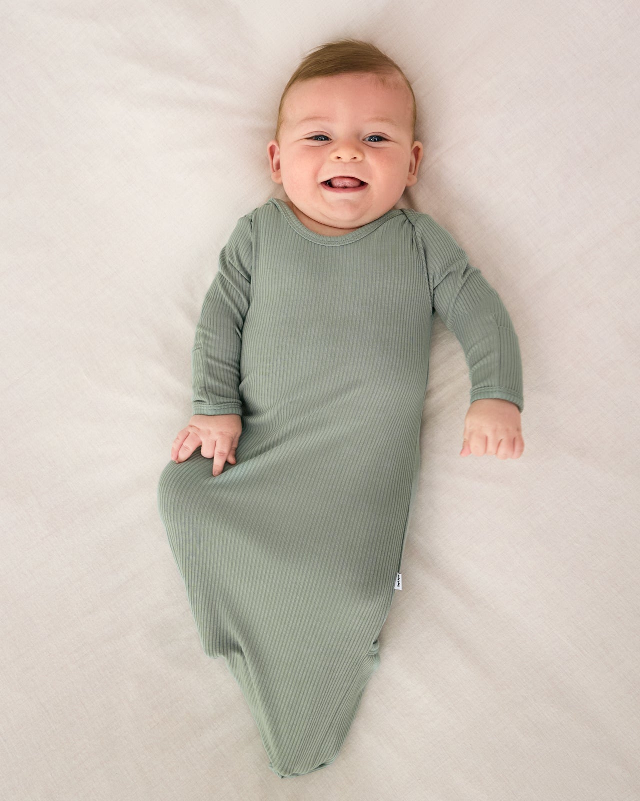 Willow Ribbed Infant Gown