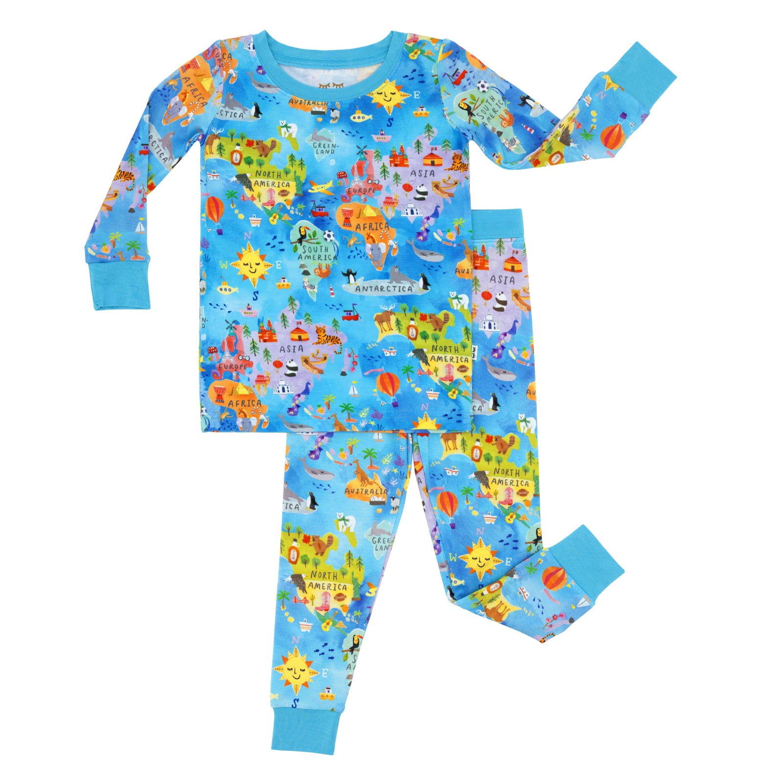 Around The World Two-Piece Pajama Set - Image 5