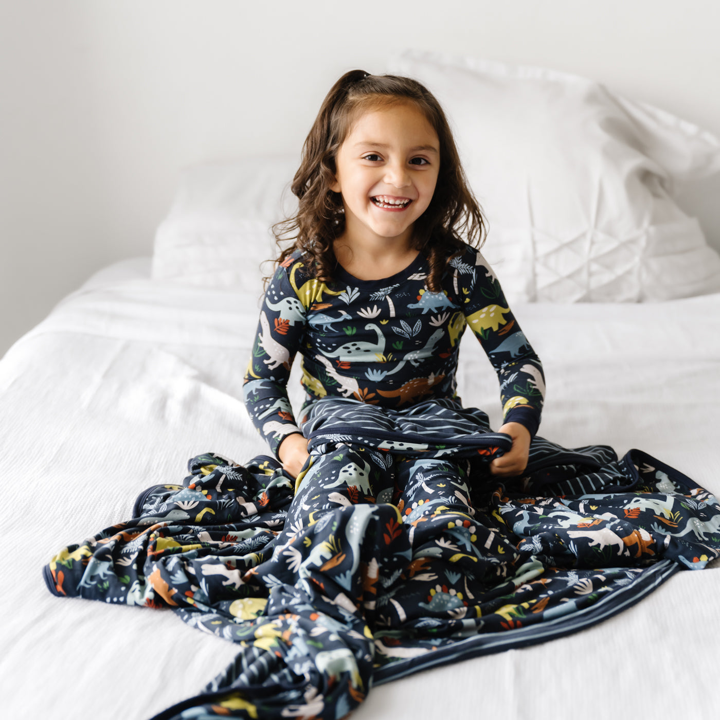 Navy Jurassic Jungle Large Cloud Blanket? - Image 2