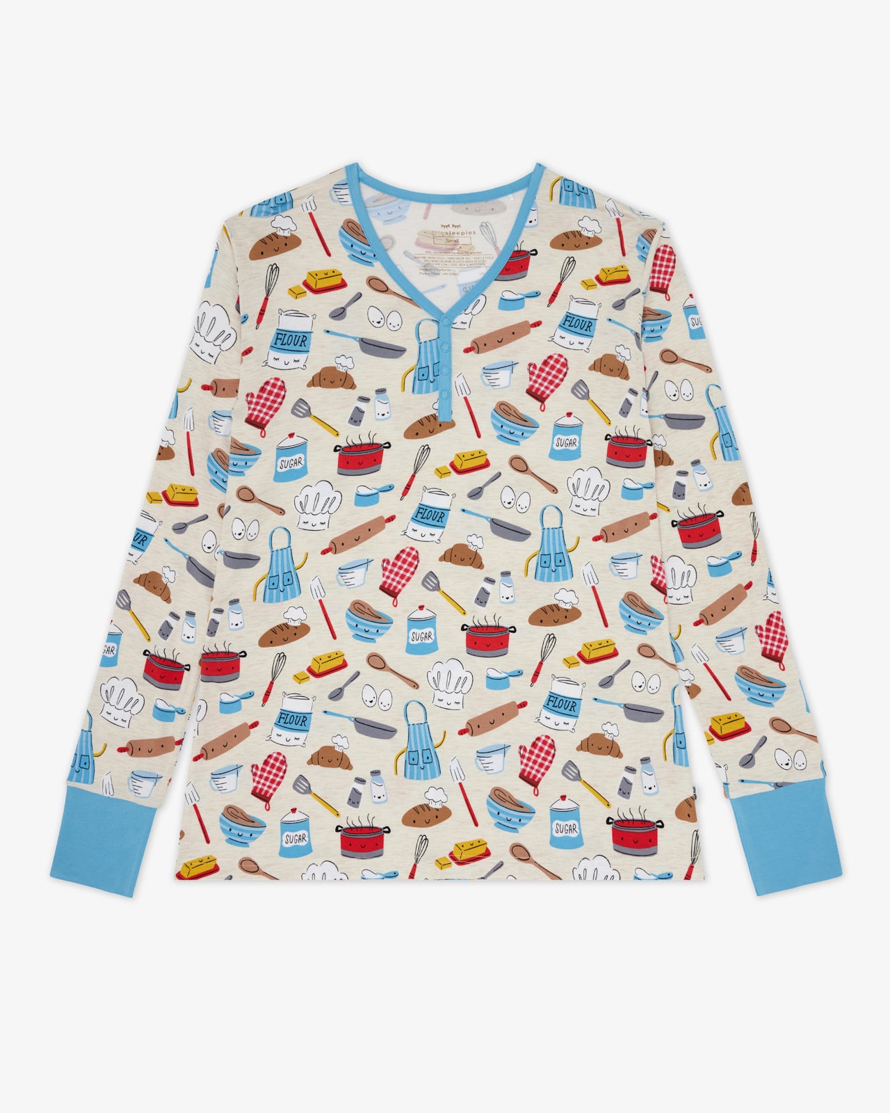 Little Chef Women's Long Sleeve Pajama Top - Image 6