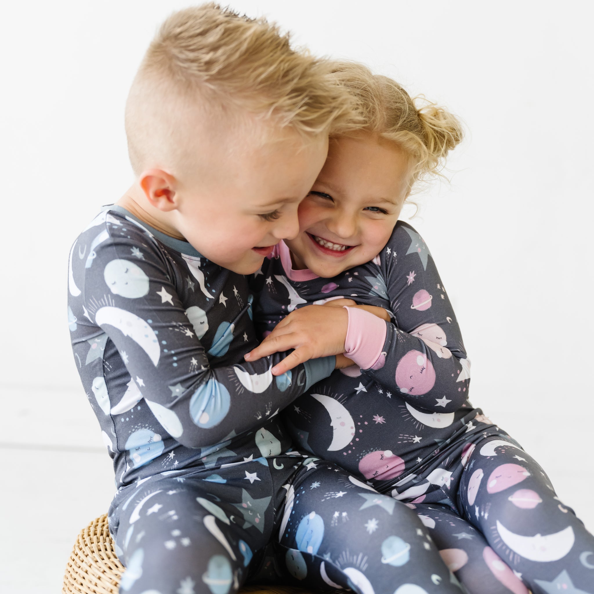 Pink To the Moon & Back Two-Piece Pajama Set - Image 2