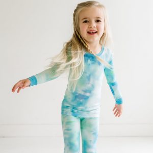 Tidepool Watercolor Two-Piece Pajama Set