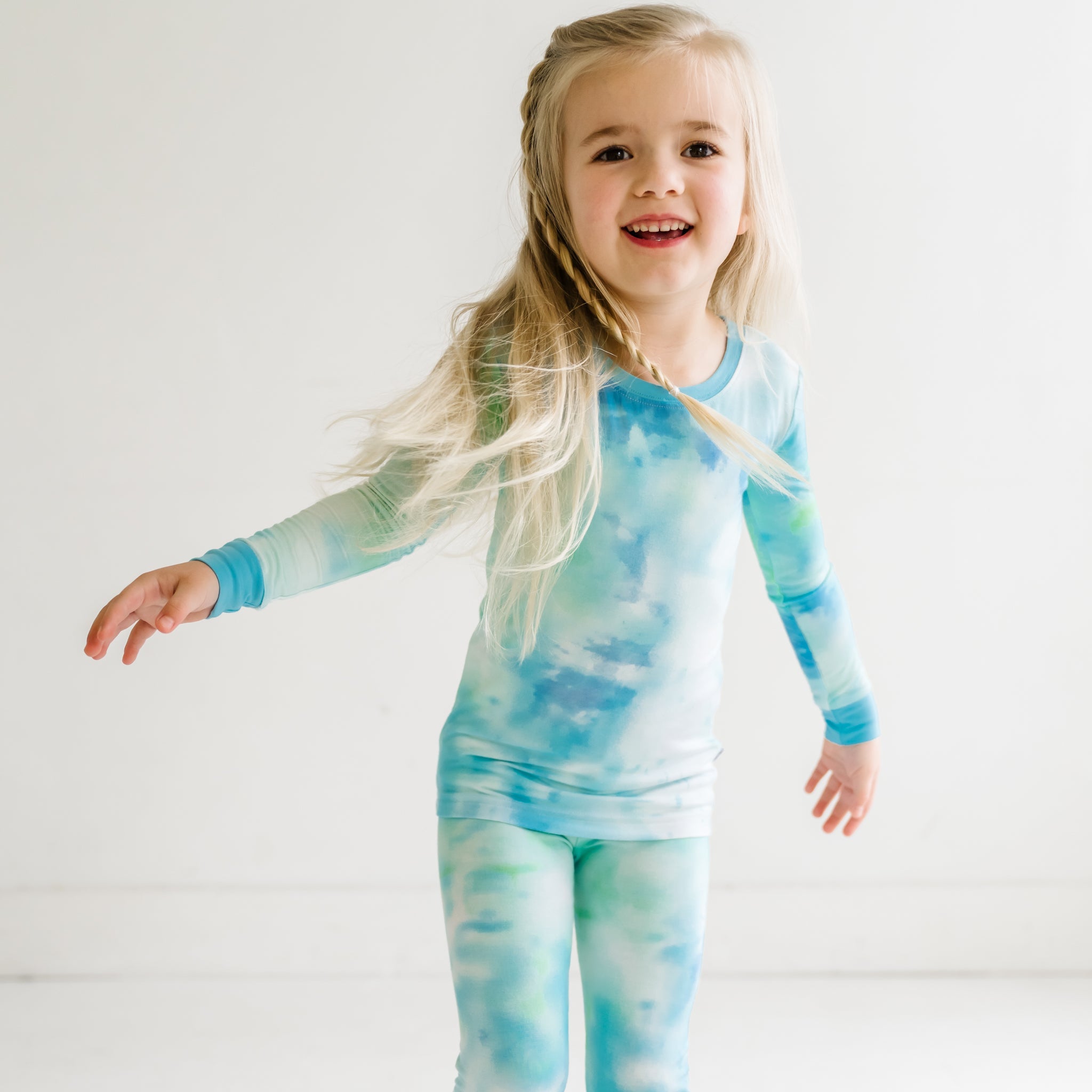 Tidepool Watercolor Two-Piece Pajama Set