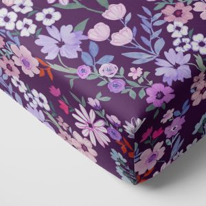 Violet Meadow Fitted Crib Sheet