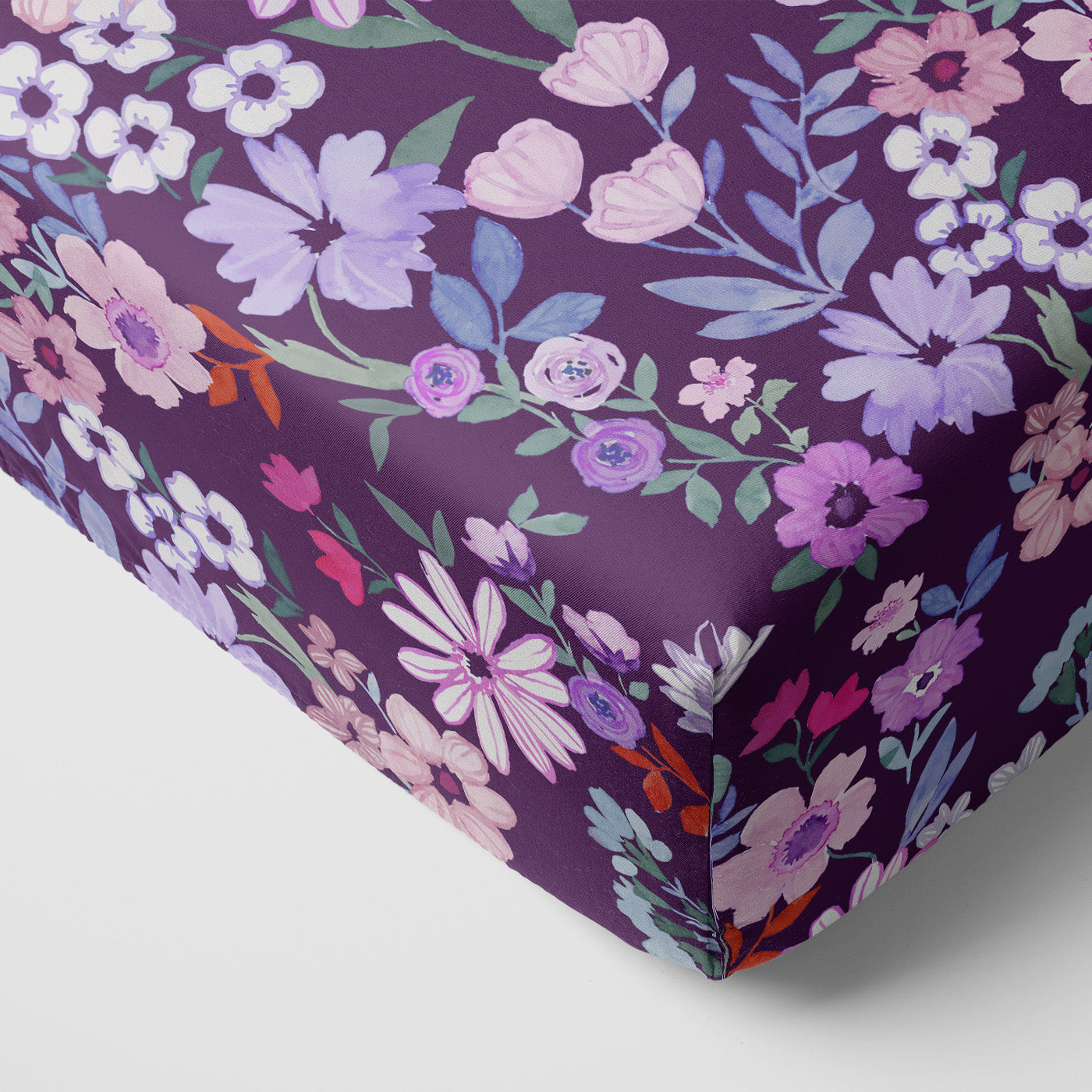 Violet Meadow Fitted Crib Sheet