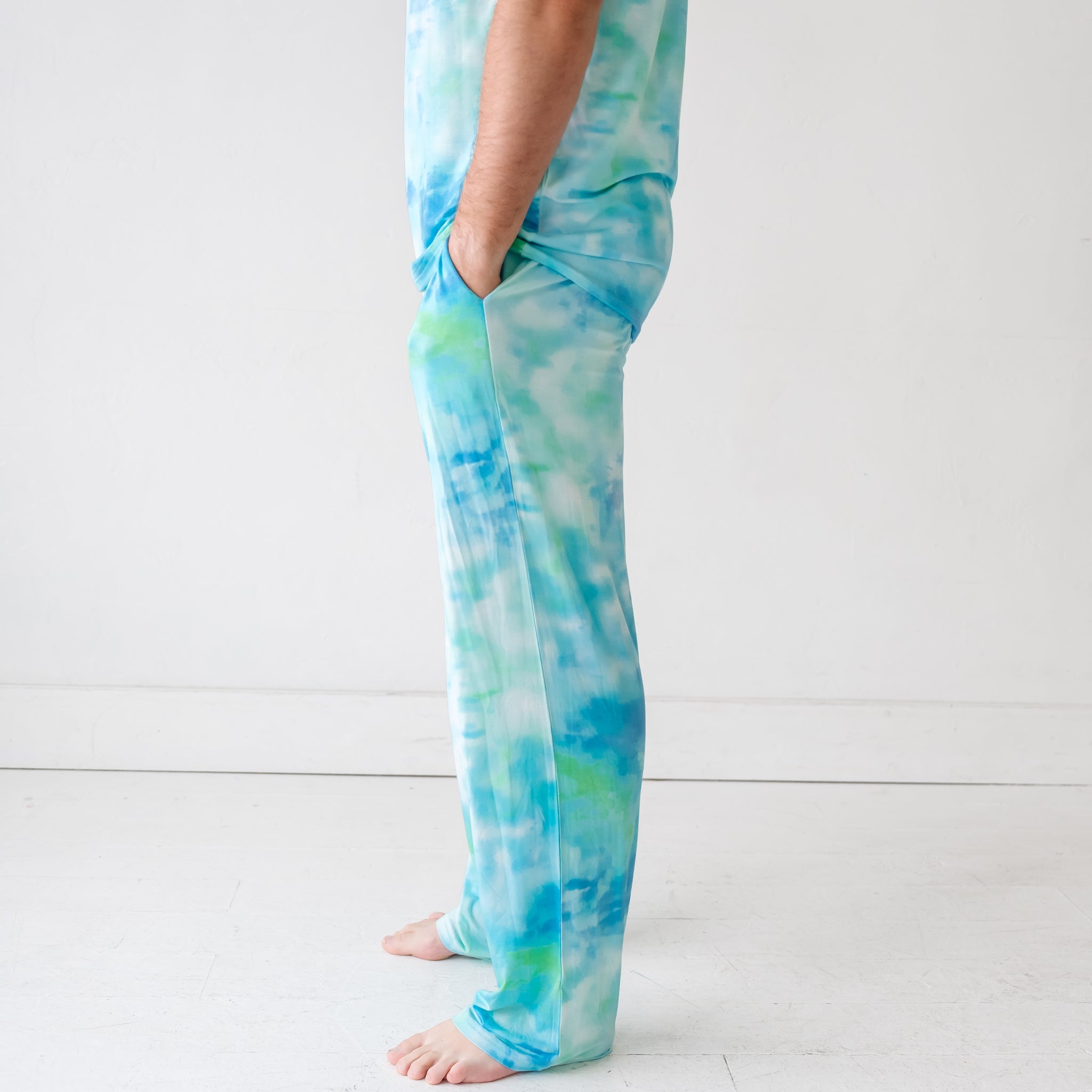 Tidepool Watercolor Men's Pajama Pants - Image 2