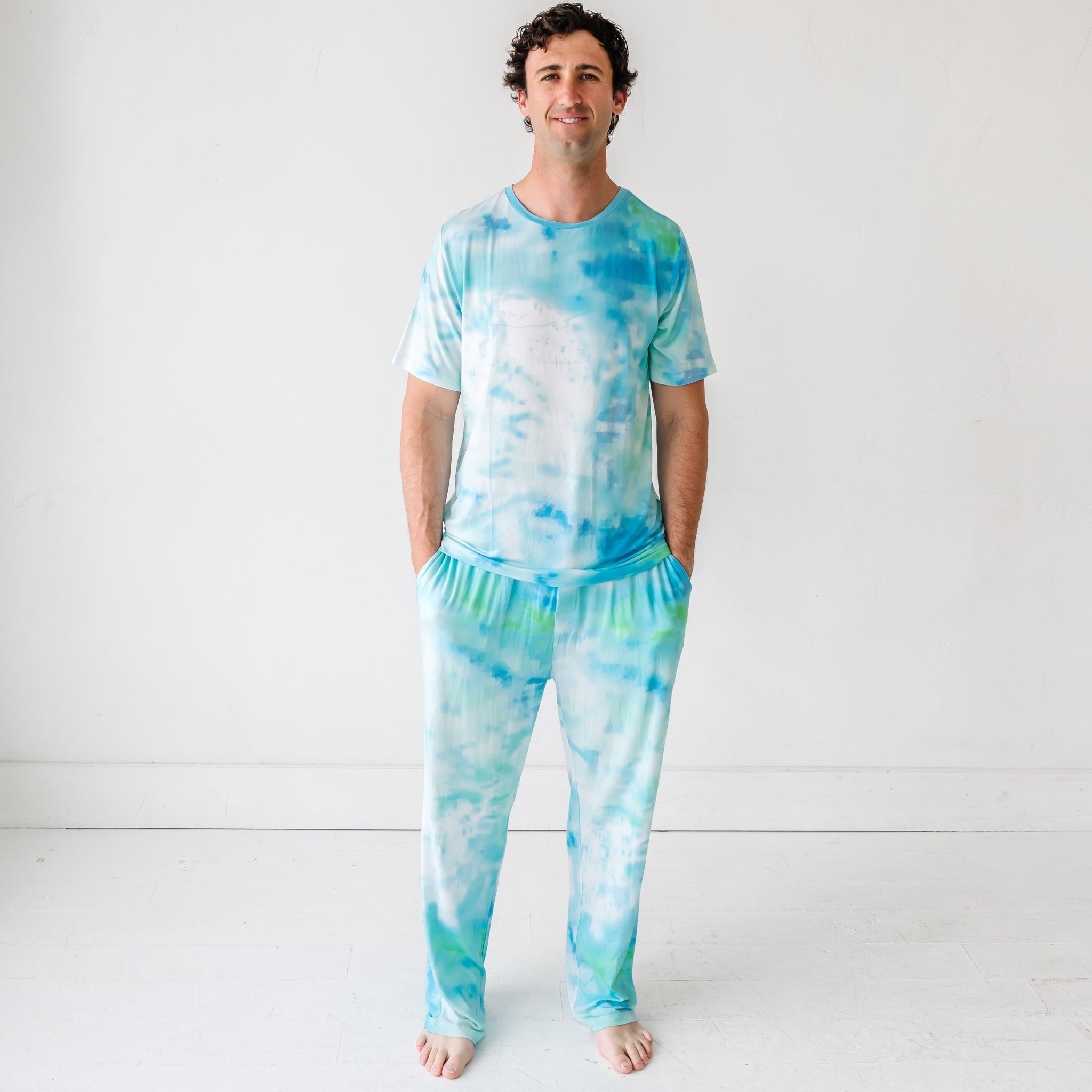 Tidepool Watercolor Men's Pajama Pants - Image 5