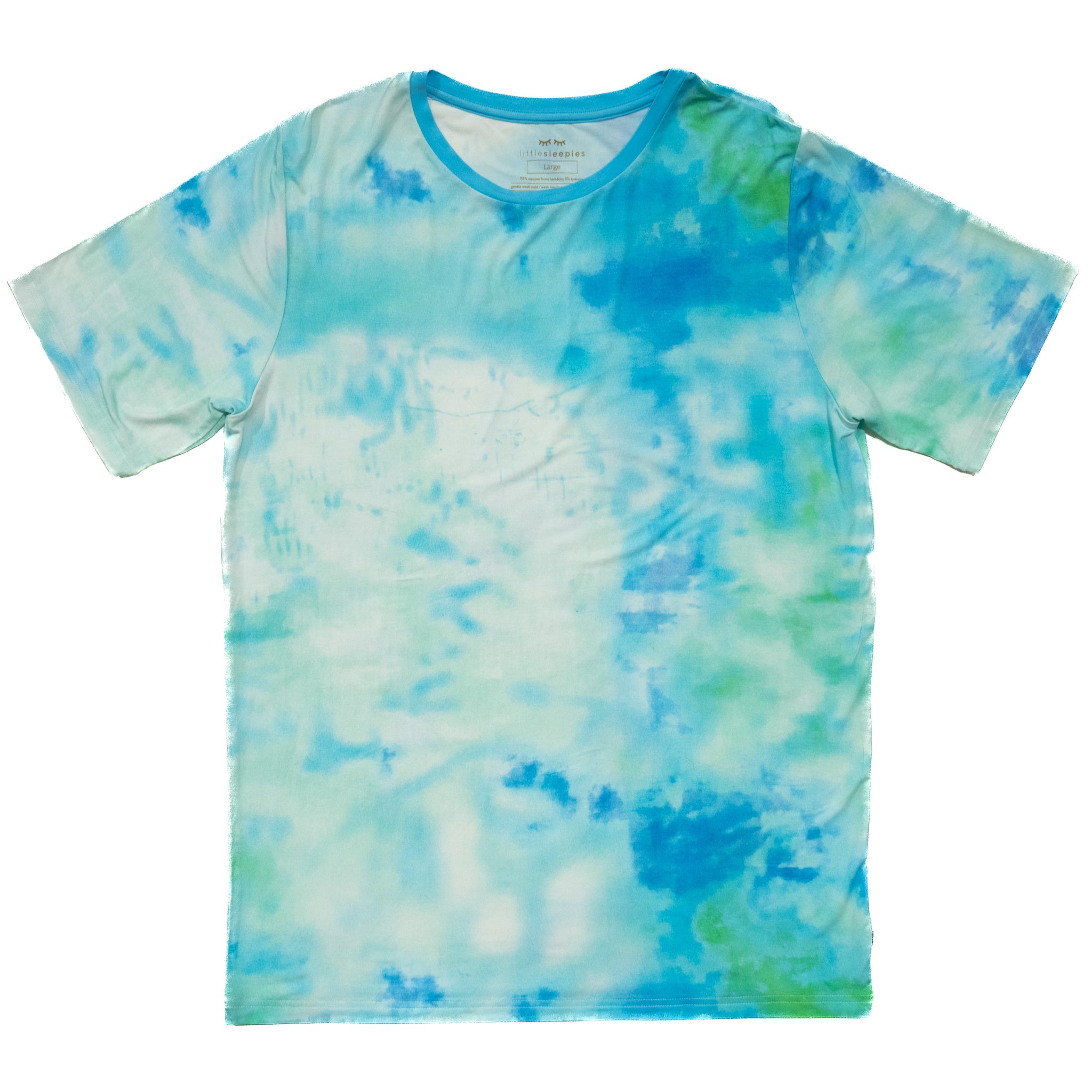 Tidepool Watercolor Men's Short Sleeve Pajama Top - Image 5