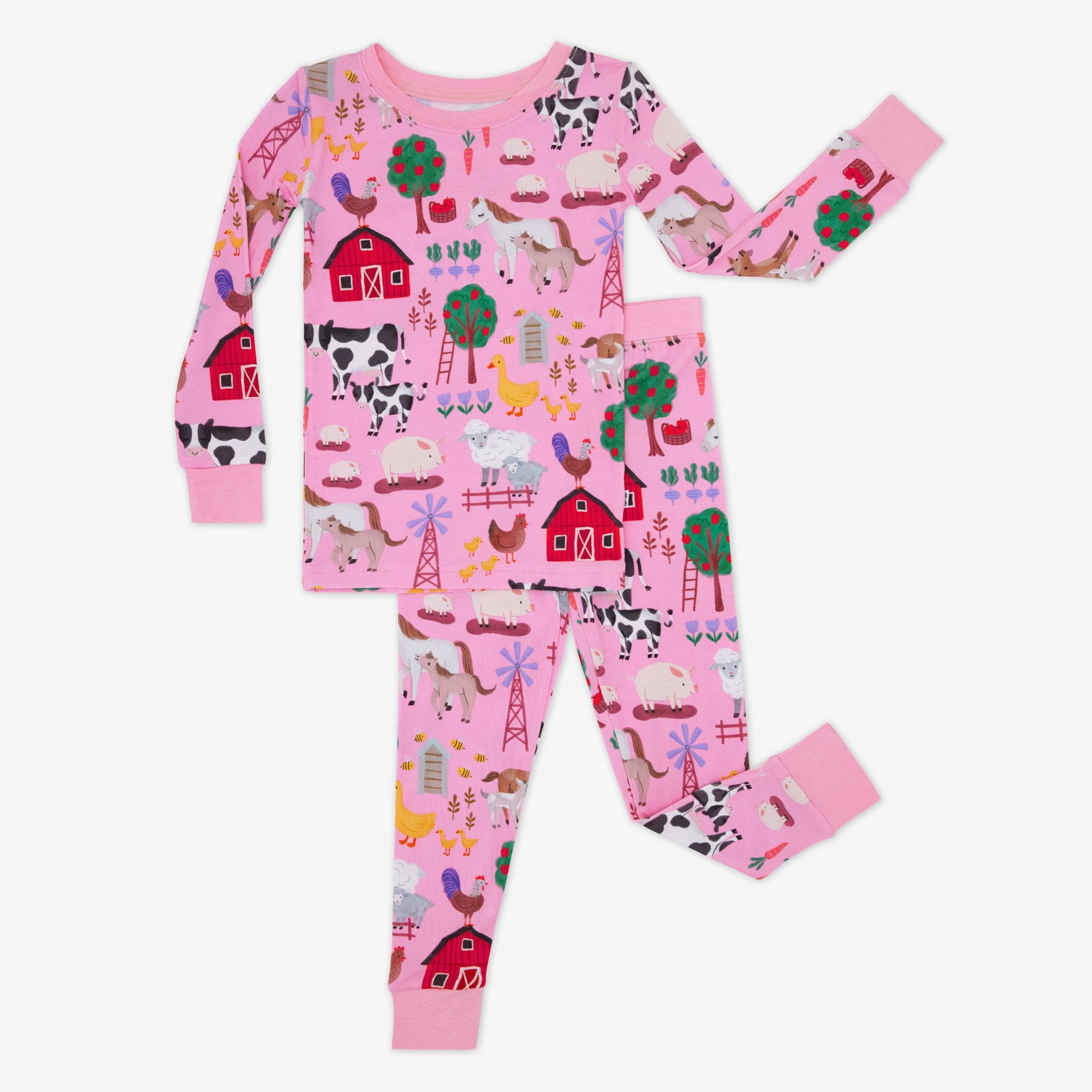 Pink Farm Fam Two-Piece Pajama Set - Image 3