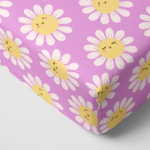 Flower Power Fitted Crib Sheet