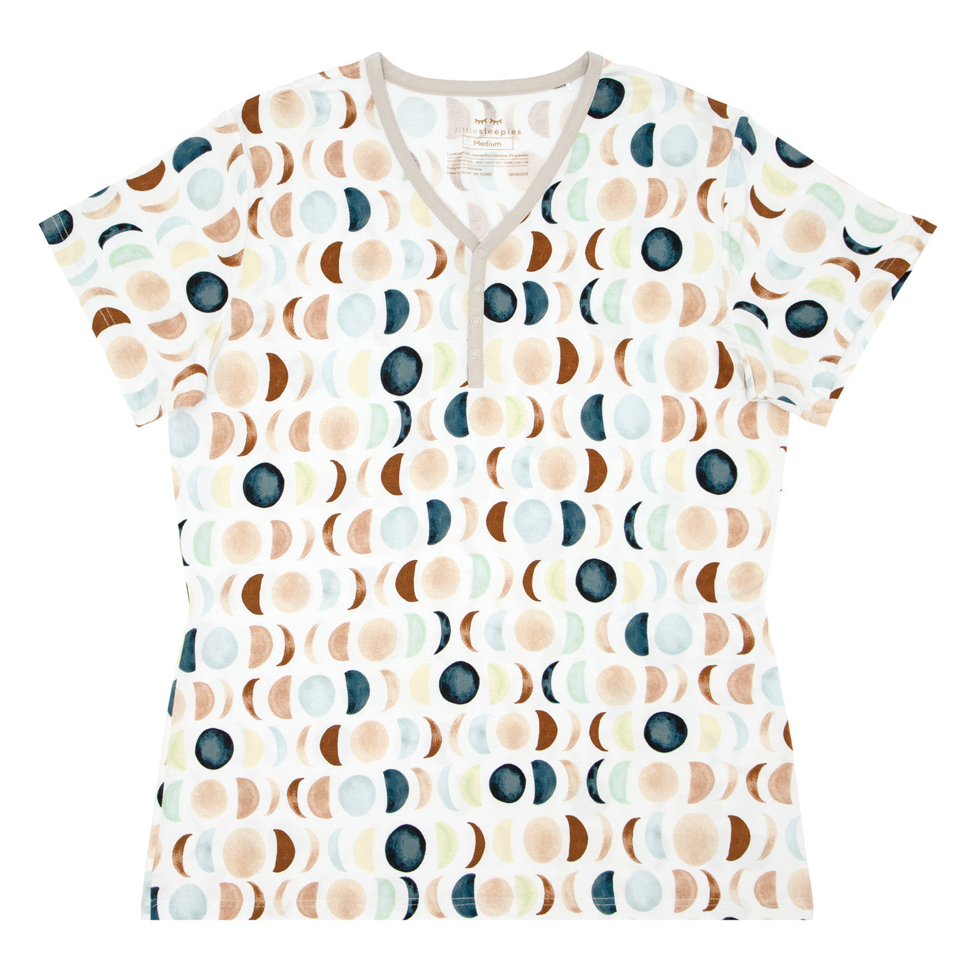 Luna Neutral Women's Short Sleeve Pajama Top - Image 5